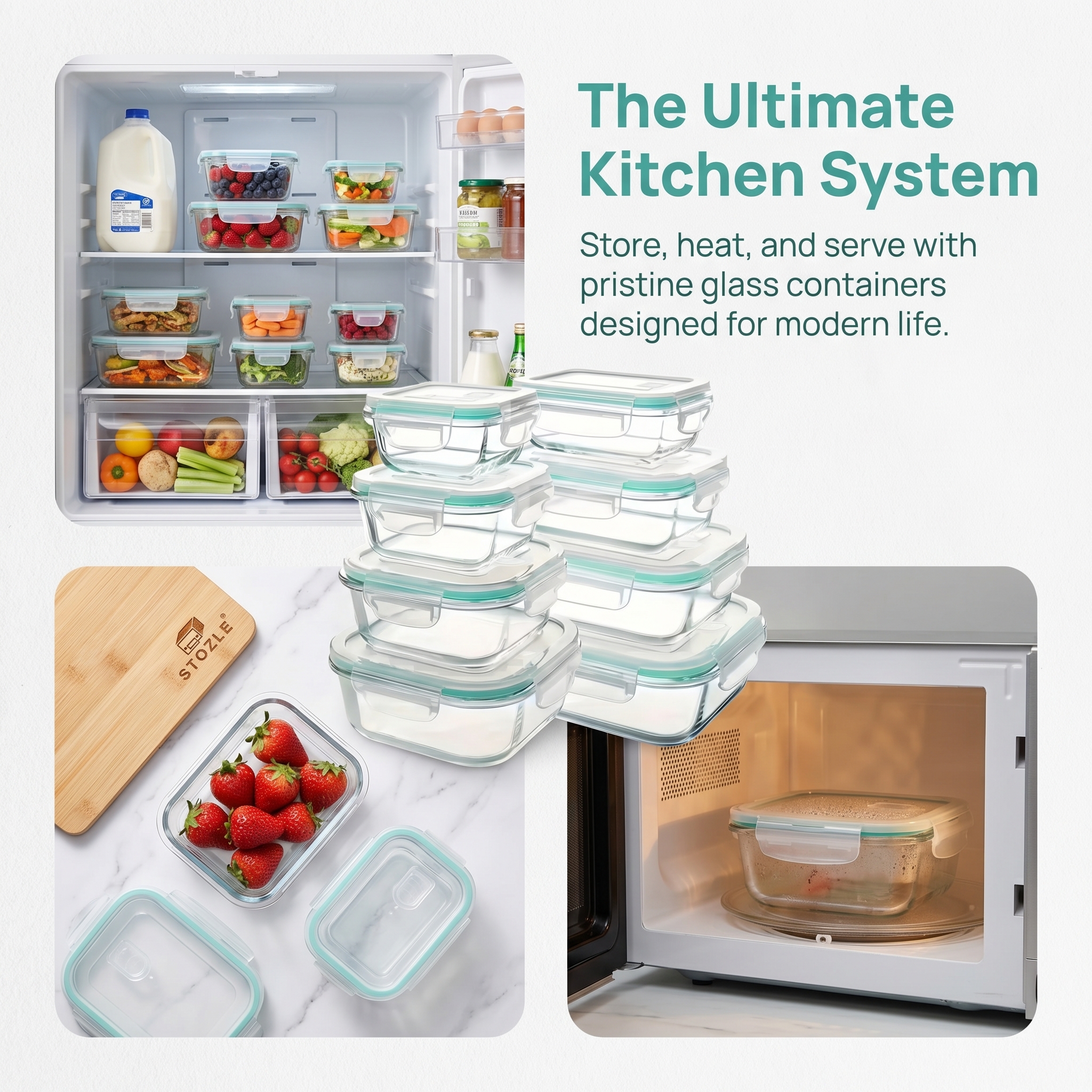 A set of 8 food storage contai - Food Storage Boxes のレビューと価格