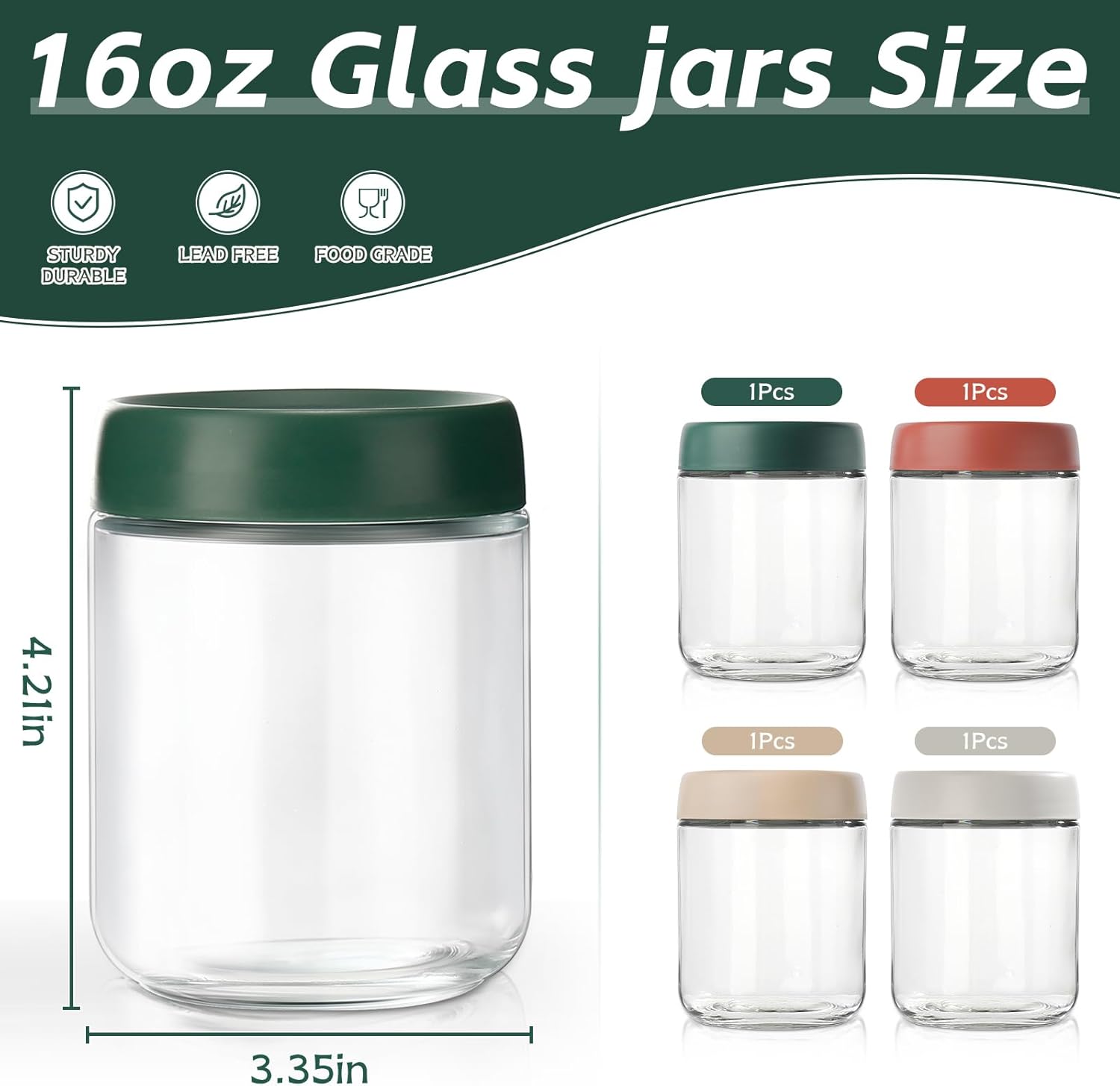 Glass Overnight Oats Container - Glass Meal Prep Container のレビューと価格