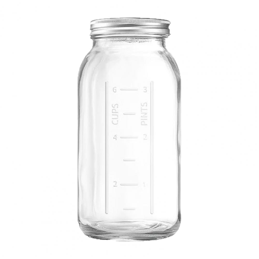 2000ML Wide Mouth Mason Glass  - Food Storage Glass Containers Large のレビューと価格