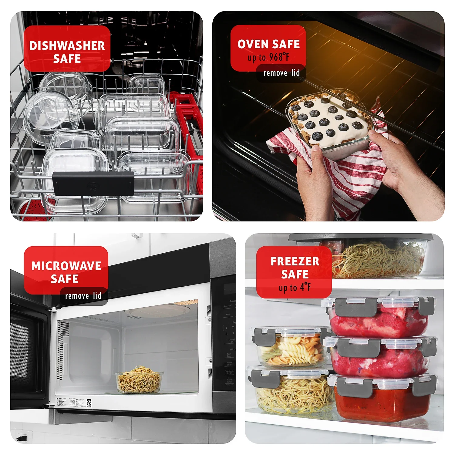 Glass Food Storage Containers  - Food Storage Meal Prep のレビューと価格