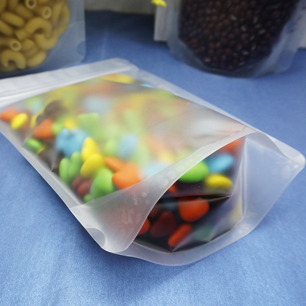 100pcs Matte Clear Stand Up Zi - Food Storage Bags Zip Lock Pouch のレビューと価格