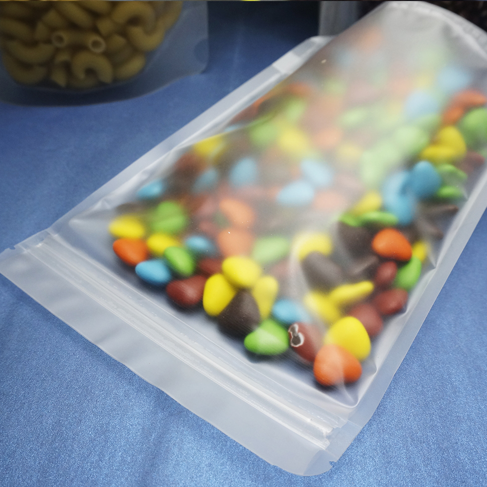 100pcs Matte Clear Stand Up Zi - Food Storage Bags Zip Lock Pouch のレビューと価格