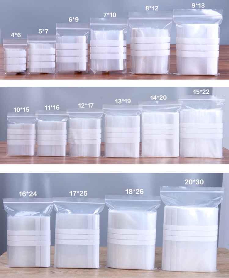 200PCS PE Clear Plastic Writin - Food Storage Bags Zip Lock Pouch のレビューと価格