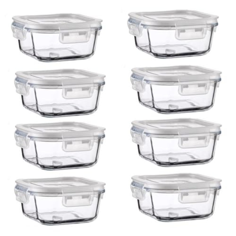16oz Square Glass Food Storage - Food Storage Meal Prep のレビューと価格