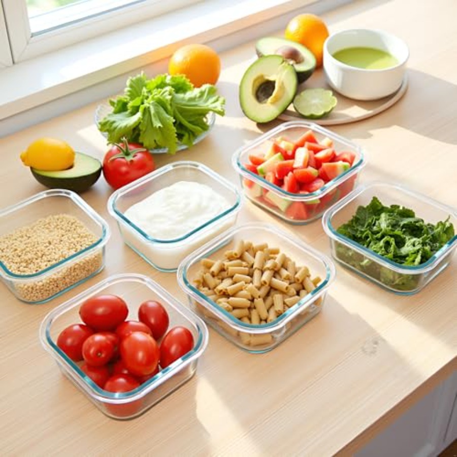 16oz Square Glass Food Storage - Food Storage Meal Prep のレビューと価格