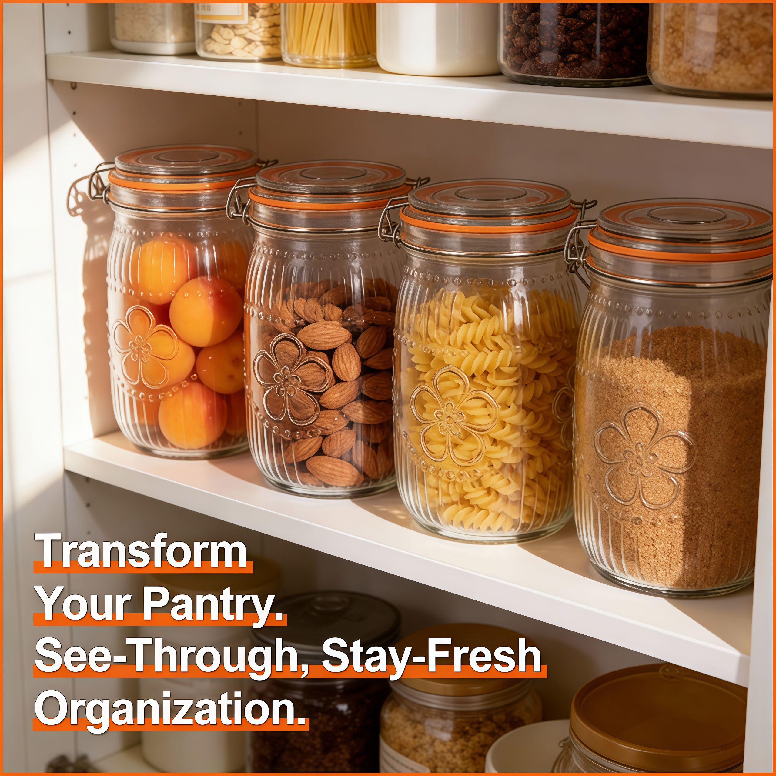 6 Pack Wide Mouth Mason Jars 3 - Food Storage Quart Containers のレビューと価格