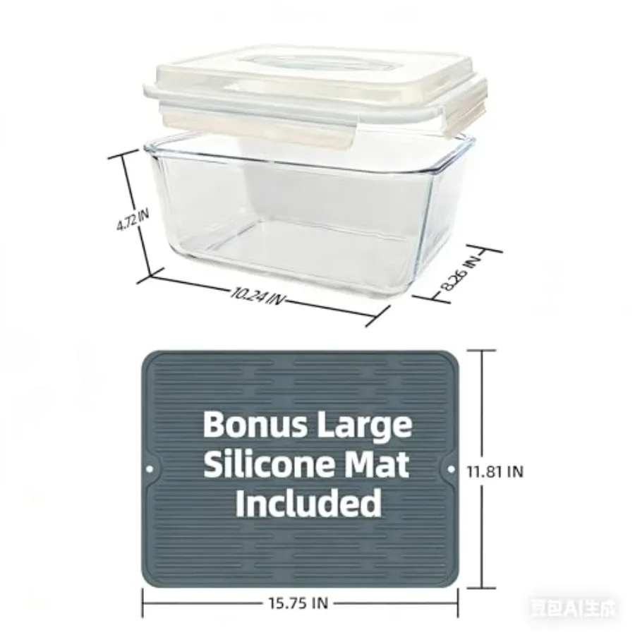 Large Glass Storage Containers - Food Storage Glass Containers Large のレビューと価格