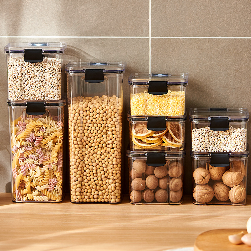 Sealed Jars Kitchen Grain Stor - Food Storage Jar Set のレビューと価格
