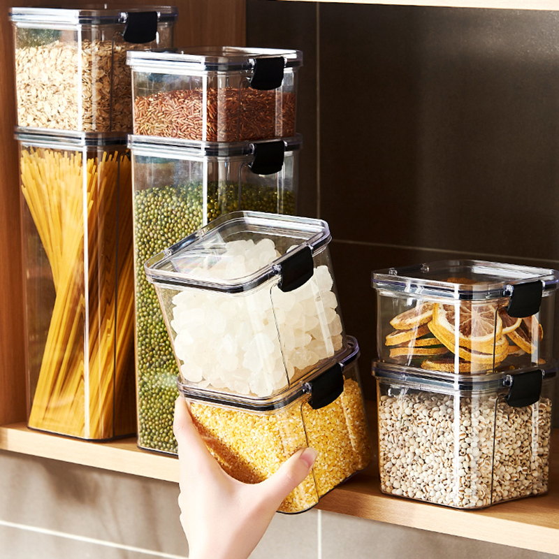 Sealed Jars Kitchen Grain Stor - Food Storage Jar Set のレビューと価格
