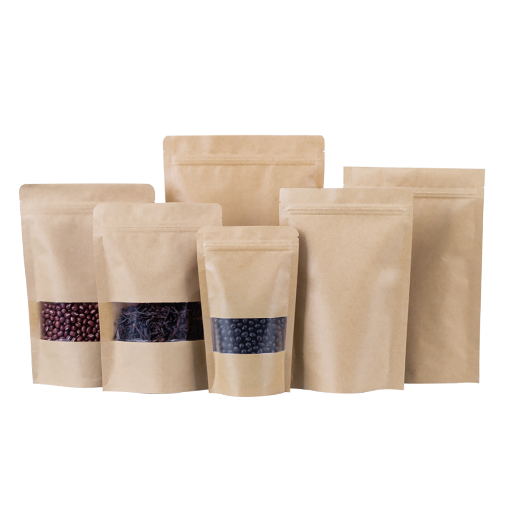 100pcs Packing Zip lock Kraft  - Food Storage Bags Zip Lock Pouch のレビューと価格
