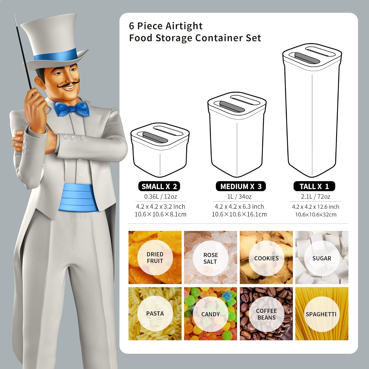 Airtight Food Storage Containe - Food Storage Kitchen Container Set のレビューと価格