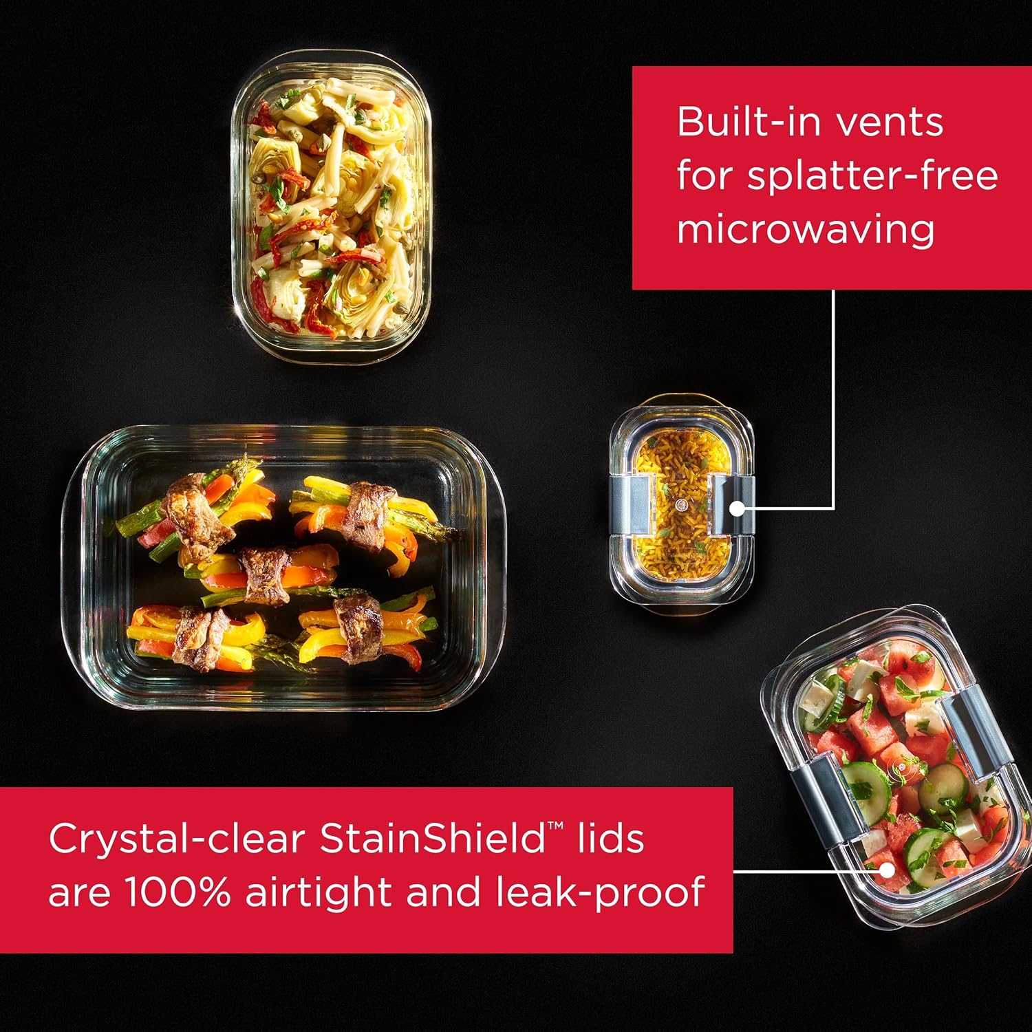 Glass Food Storage Containers  - Food Storage Meal Prep のレビューと価格