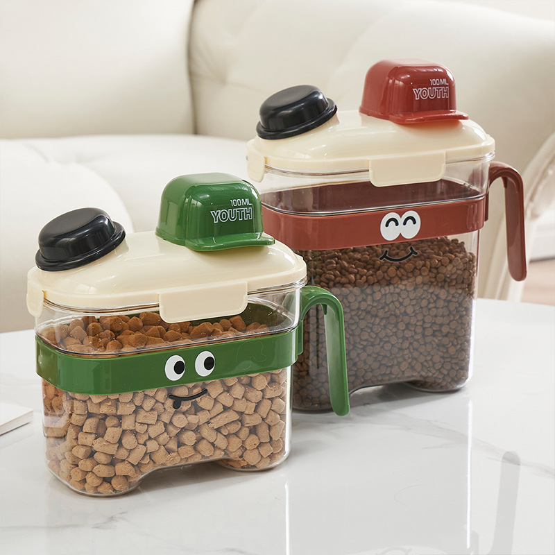 Cat Food Storage Bucket Dog Fo - Food Storage On Wheels のレビューと価格