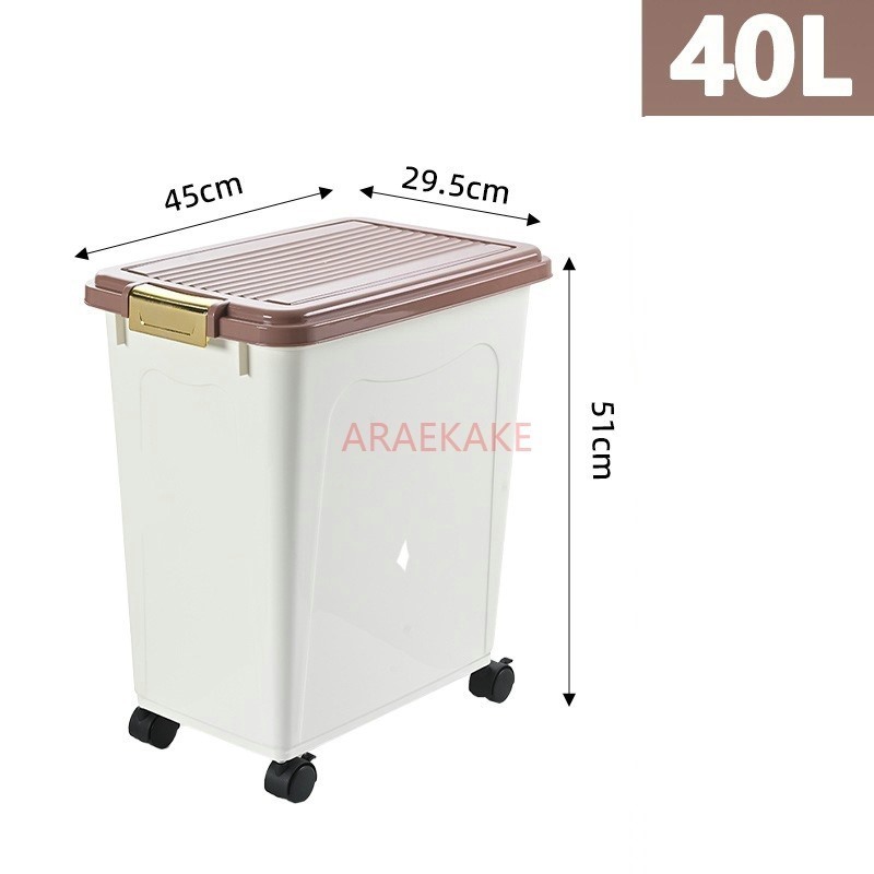 Large capacity 15kg thick dog  - Food Storage On Wheels のレビューと価格