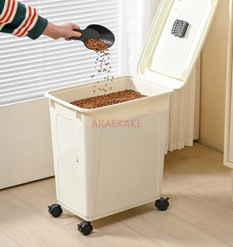 Large capacity 15kg thick dog  - Food Storage On Wheels のレビューと価格