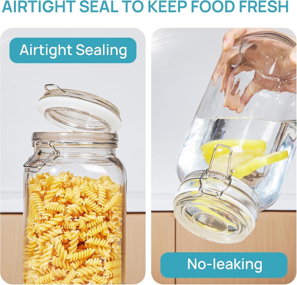 78oz Glass Food Storage Jars w - Food Storage Large のレビューと価格