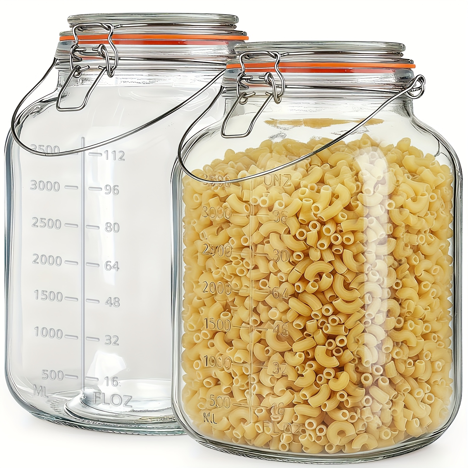 2 Pack 1 Gallon Glass Jar with - Food Storage Without Pantry のレビューと価格