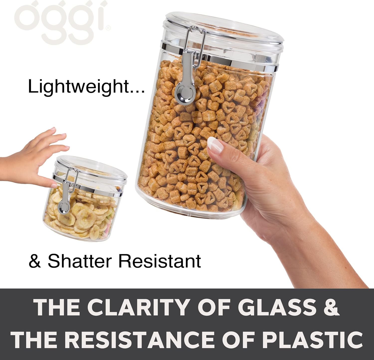 Large Clear Canister with Airt - Food Storage Large のレビューと価格