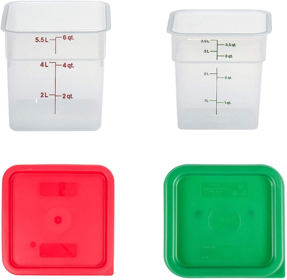 Containers With Lids - 4 Quart - Food Storage Quart Containers のレビューと価格