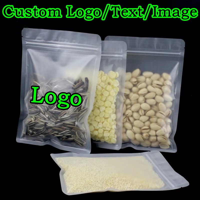 100PCS Frosted Plastic Ziplock - Food Storage Bags Zip Lock Pouch のレビューと価格