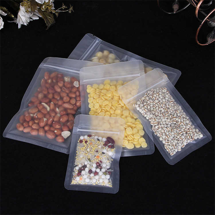 100PCS Frosted Plastic Ziplock - Food Storage Bags Zip Lock Pouch のレビューと価格