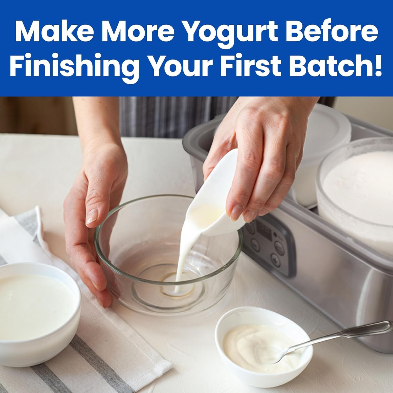 Yogurt Containers 2 Pack, 1-Qu - Food Storage Quart Containers のレビューと価格