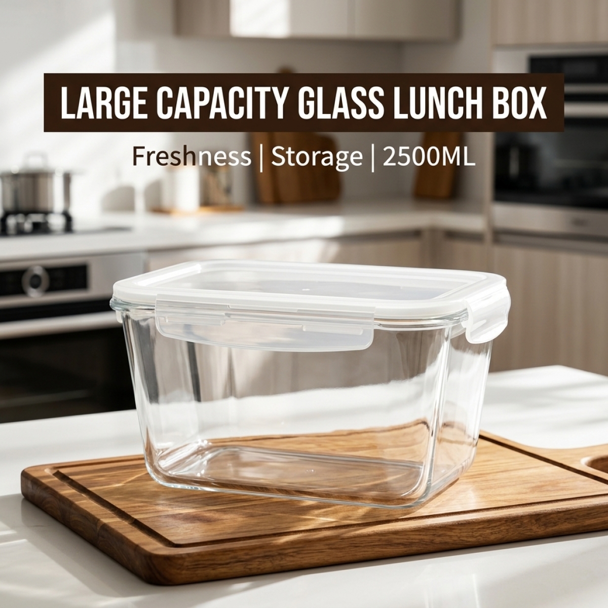 Large Capacity Borosilicate Gl - Food Storage Meal Prep のレビューと価格