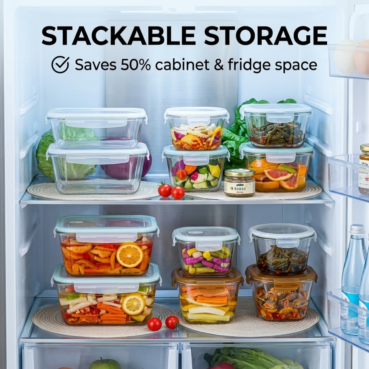 Large Capacity Borosilicate Gl - Food Storage Meal Prep のレビューと価格