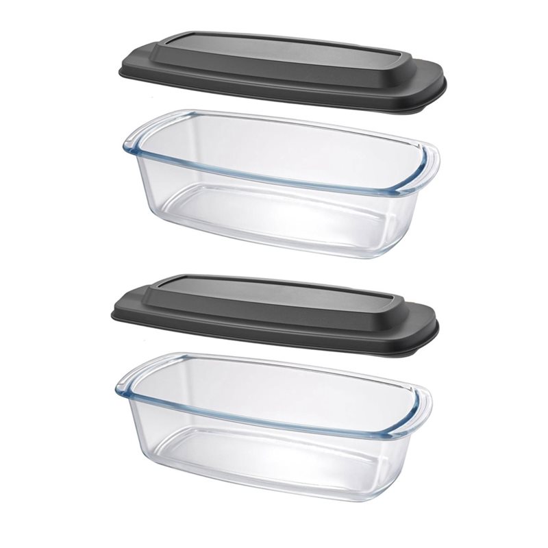 ABMR-Loaf Pan 2-Pack LARGE 7.6 - Food Storage Glass Containers Large のレビューと価格