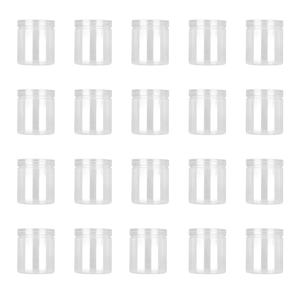 20pcs 500ml Plastic Jar with L - Food Storage Drums のレビューと価格