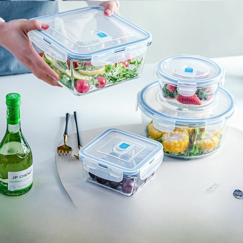 Tempered Glass Food Preservati - Food Storage Glass Containers Large のレビューと価格