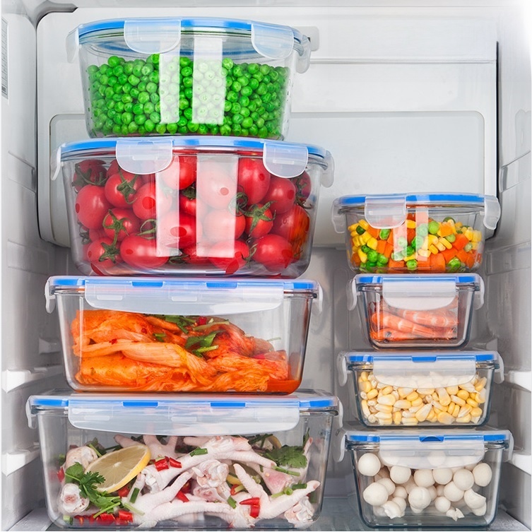 Tempered Glass Food Preservati - Food Storage Glass Containers Large のレビューと価格