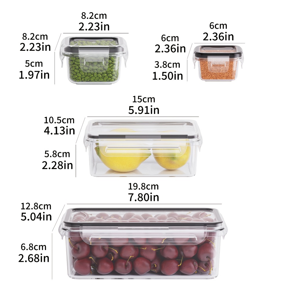Set BPA-Free Airtight Food Con - Food Storage Jar Set のレビューと価格