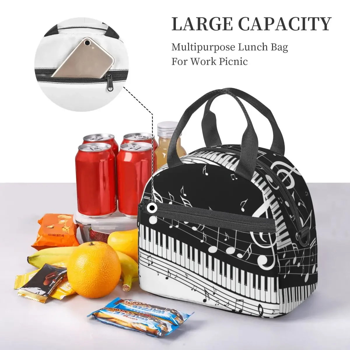 Abstract Piano Keys With Music - Food Storage Notes のレビューと価格