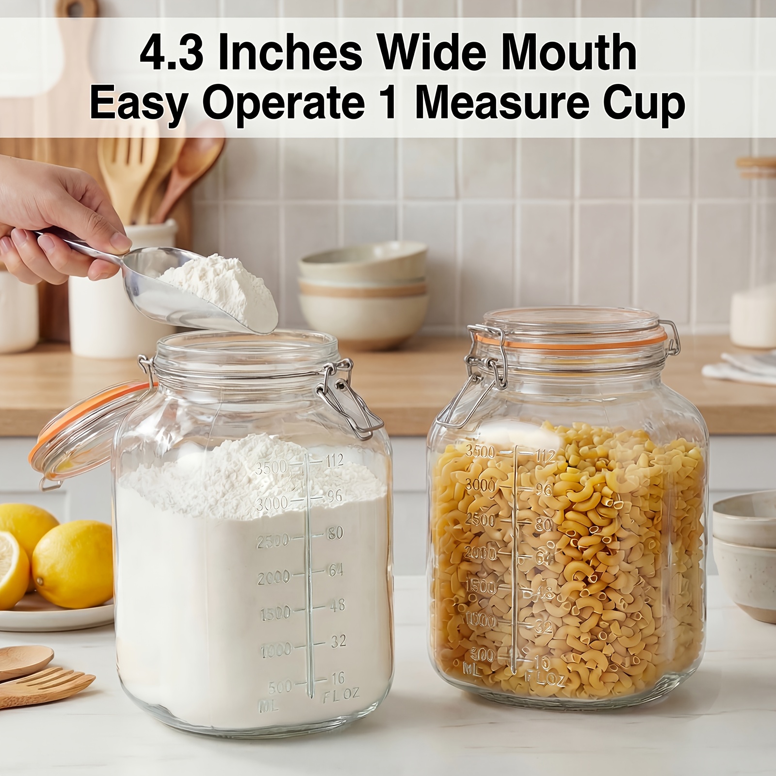 2-Pack Square 1.1-Gallon Airti - Food Storage Without Pantry のレビューと価格
