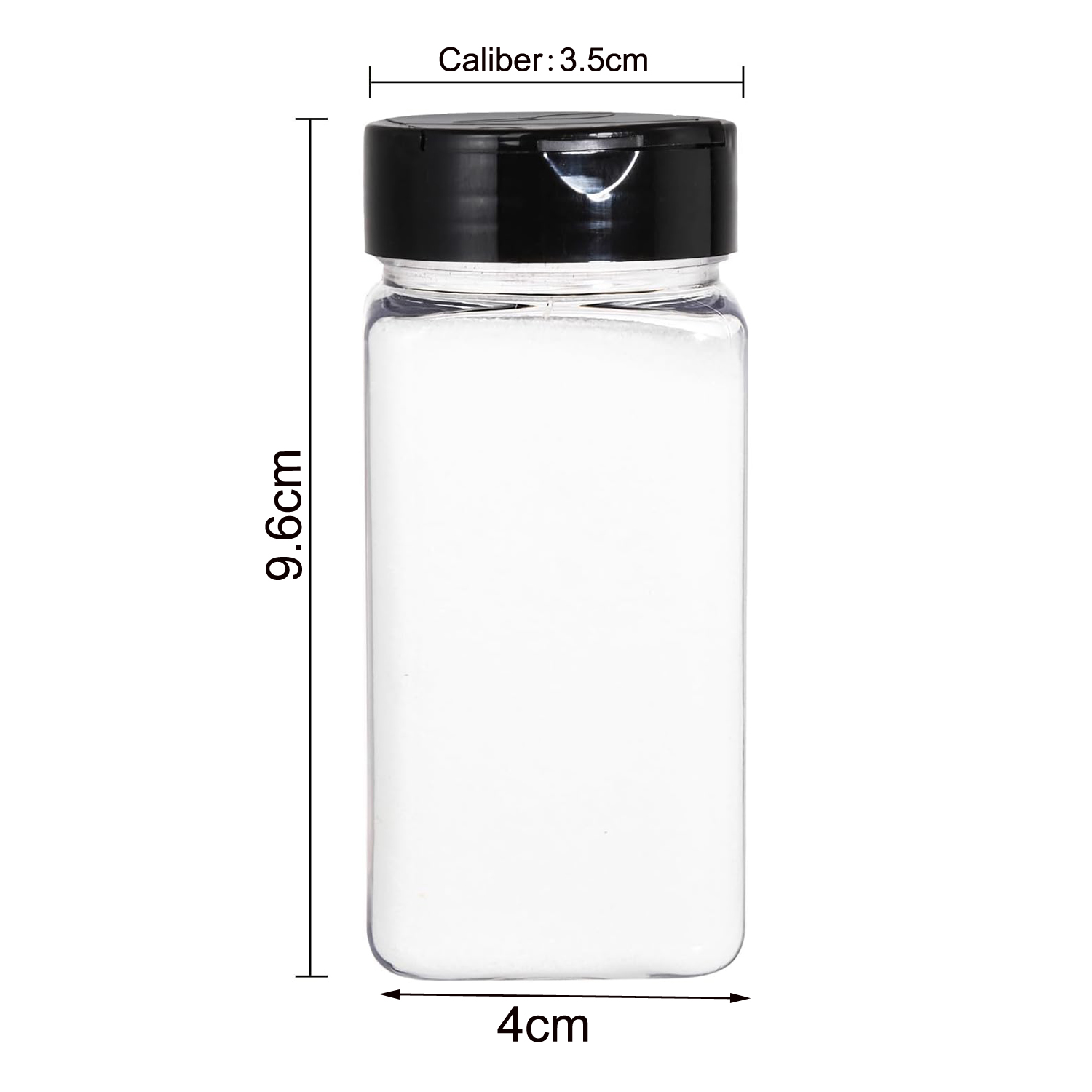 Square Large Plastic Spice Jar - Food Storage Large のレビューと価格