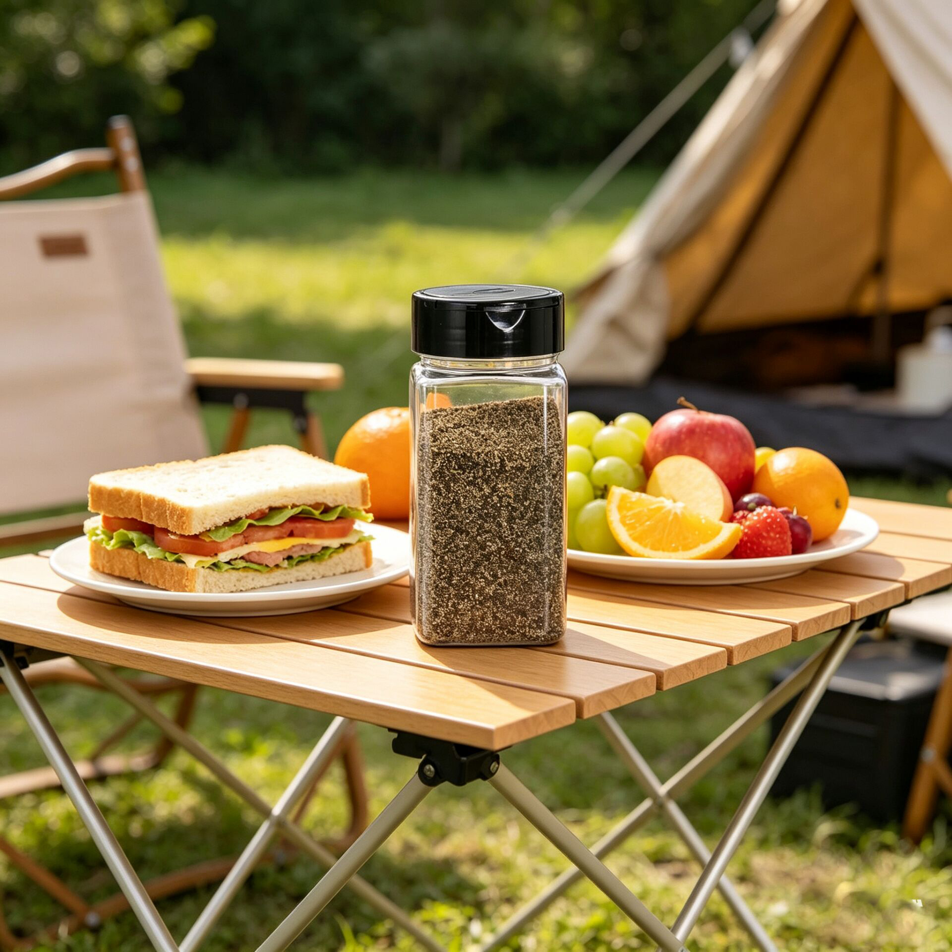 Square Large Plastic Spice Jar - Food Storage Large のレビューと価格