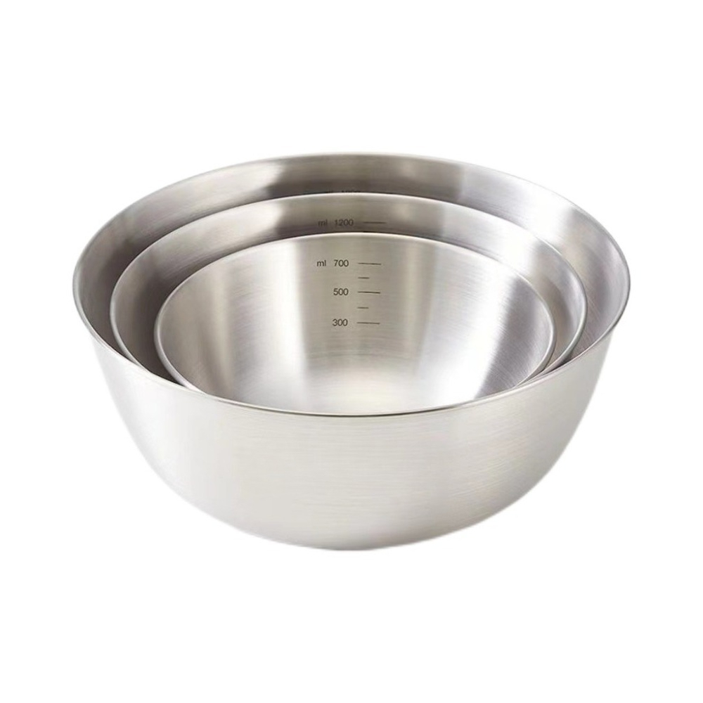 3pcs Stainless Steel Bowl Set  - Food Storage Large のレビューと価格