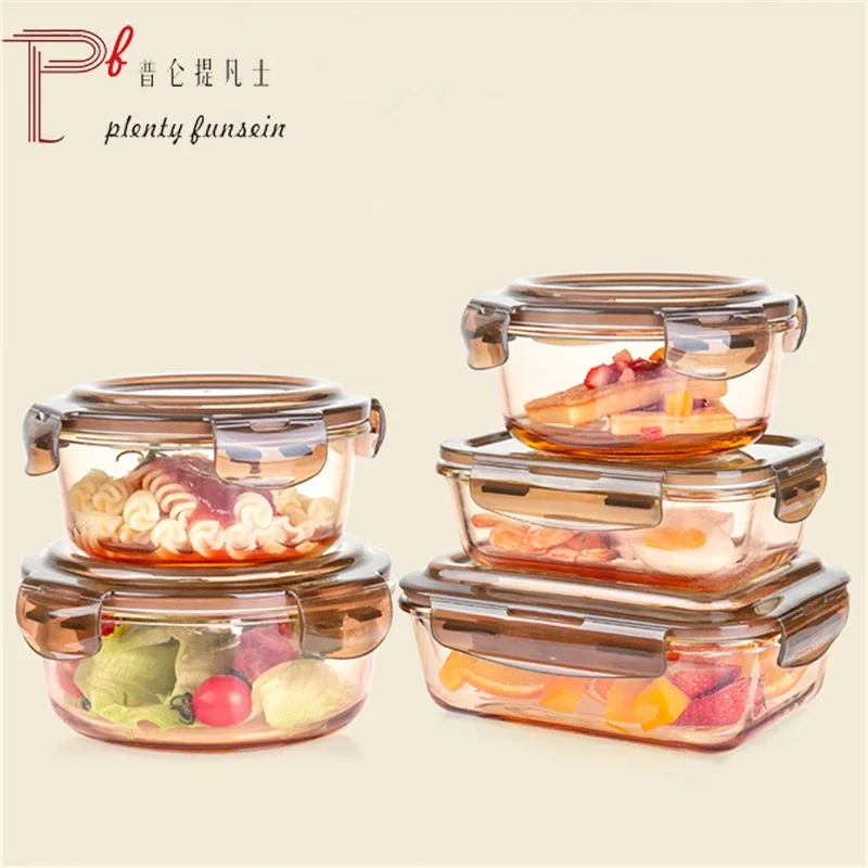 Glass fresh-keeping box, micro - Glass Meal Prep Container のレビューと価格