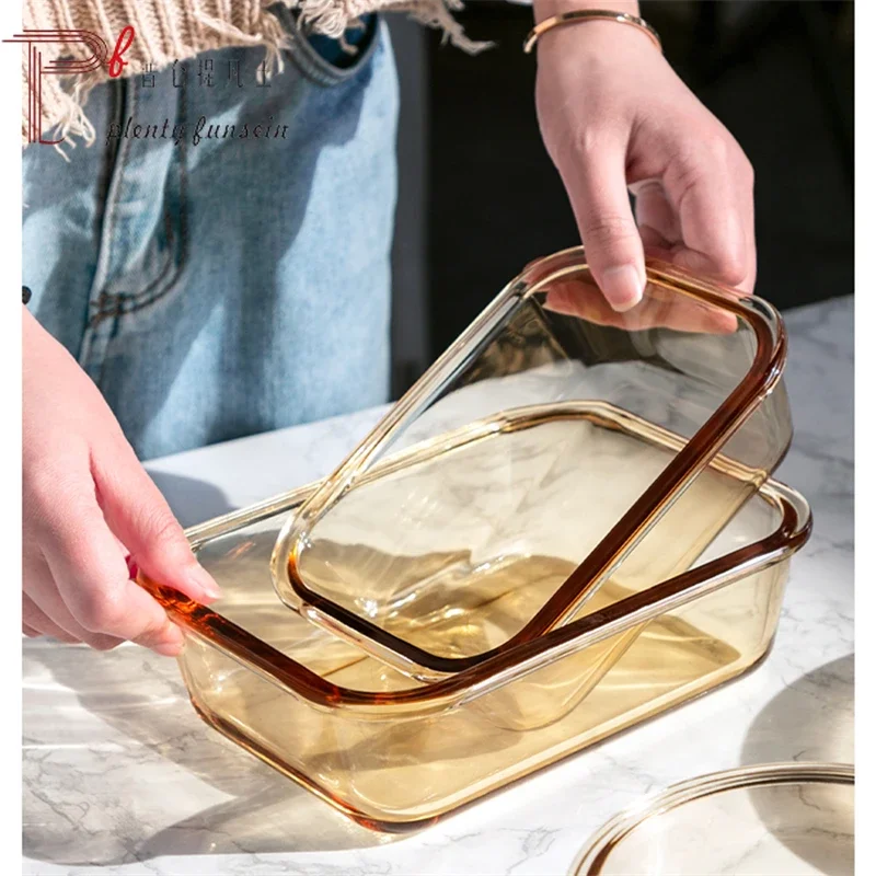Glass fresh-keeping box, micro - Glass Meal Prep Container のレビューと価格