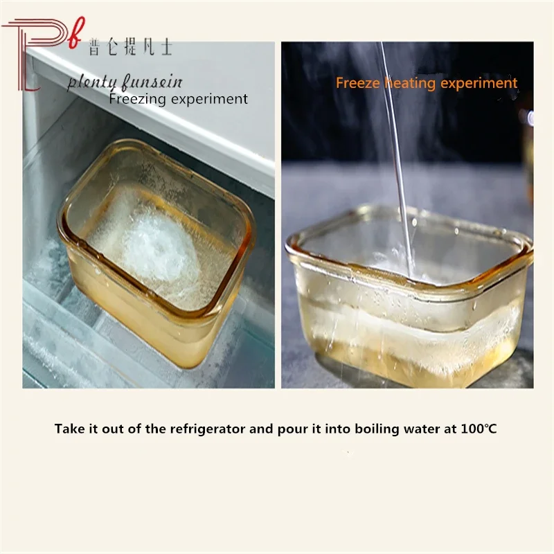 Glass fresh-keeping box, micro - Glass Meal Prep Container のレビューと価格