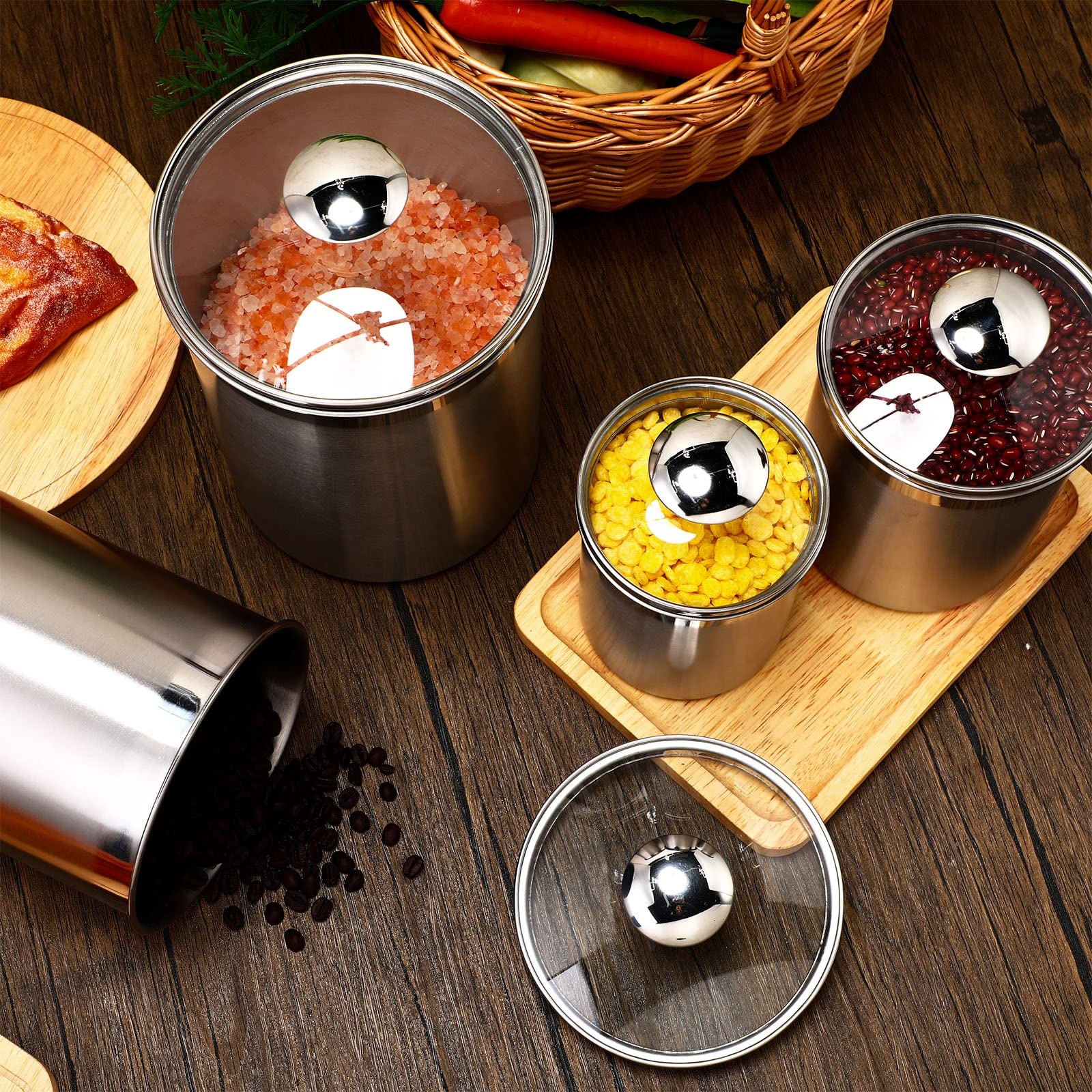 Food Storage Containers Tea Co - Food Storage Kitchen Container Set のレビューと価格