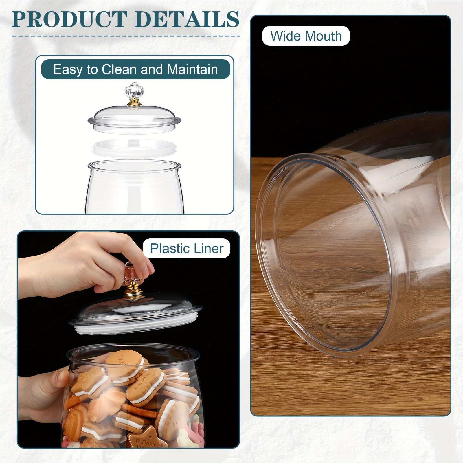Clear Airtight Plastic Apothec - Food Storage Without Pantry のレビューと価格