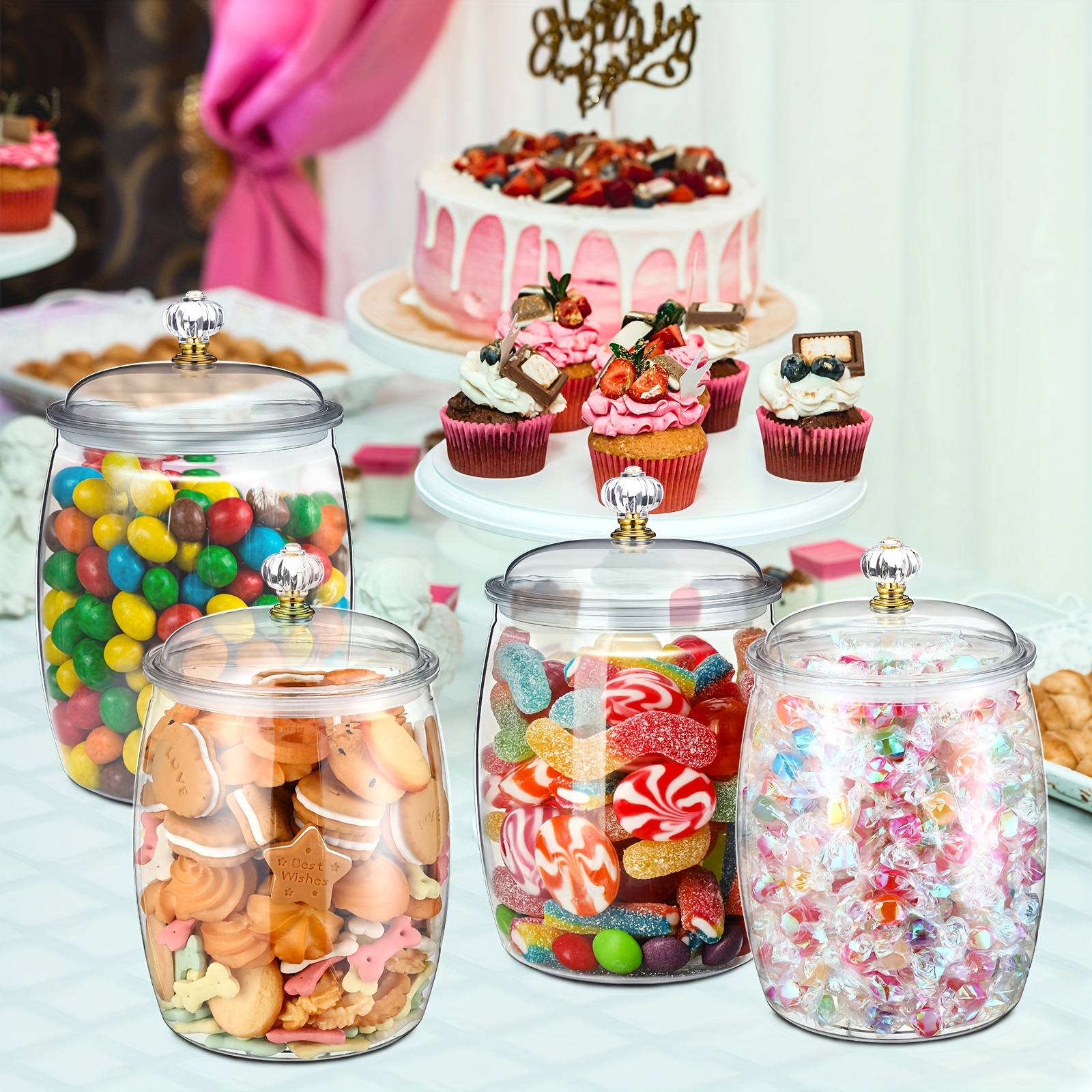 Clear Airtight Plastic Apothec - Food Storage Without Pantry のレビューと価格