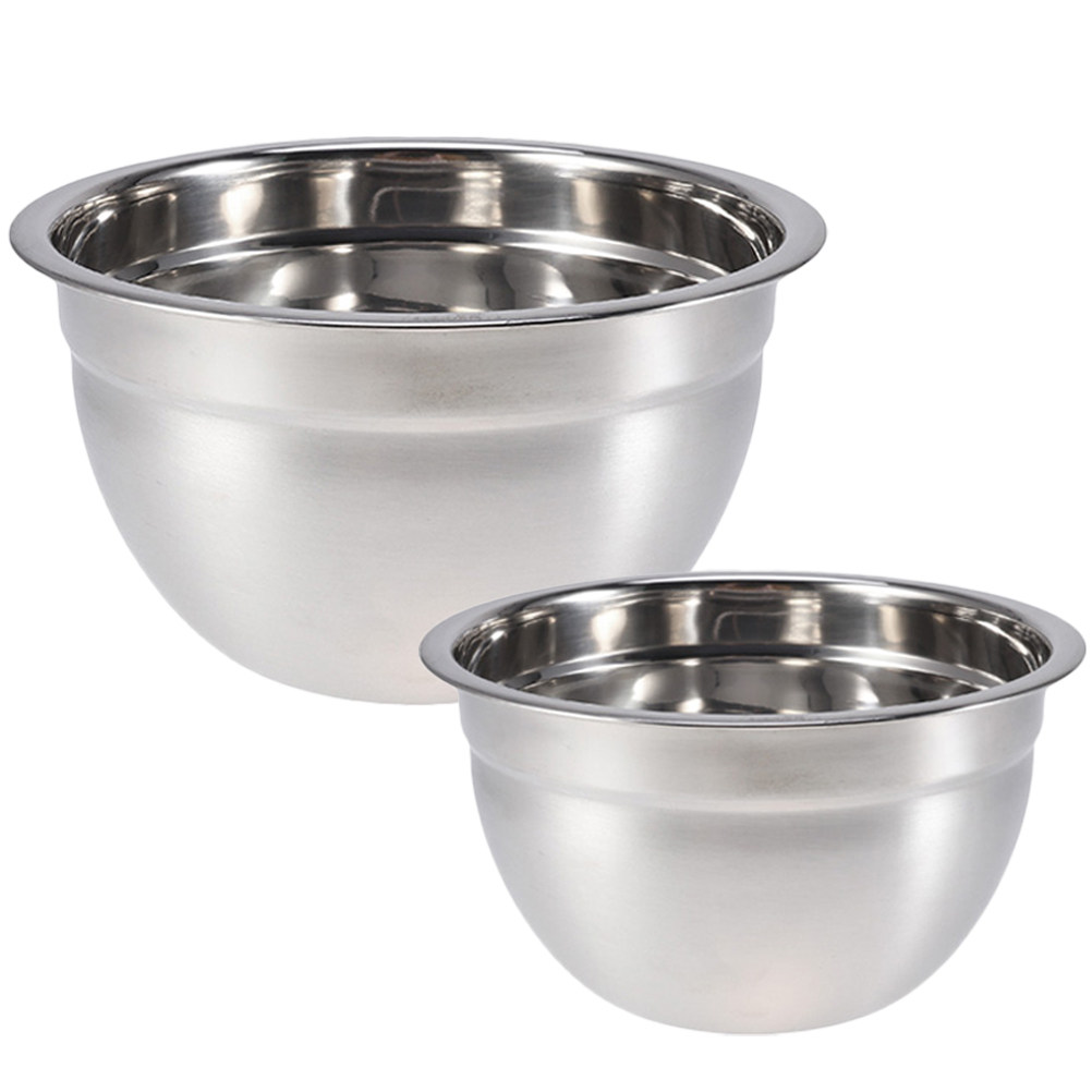 2Pcs Stainless Steel Food Bowl - Food Storage For Restaurant のレビューと価格