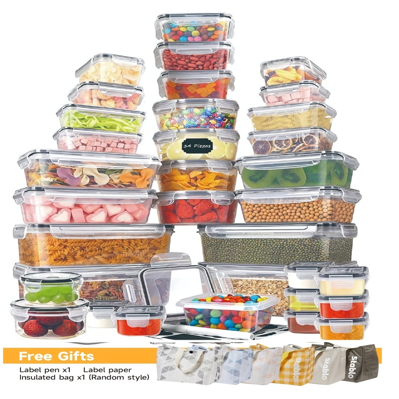48PCS BPA-Free Food Storage Se - Food Storage Jar Set のレビューと価格