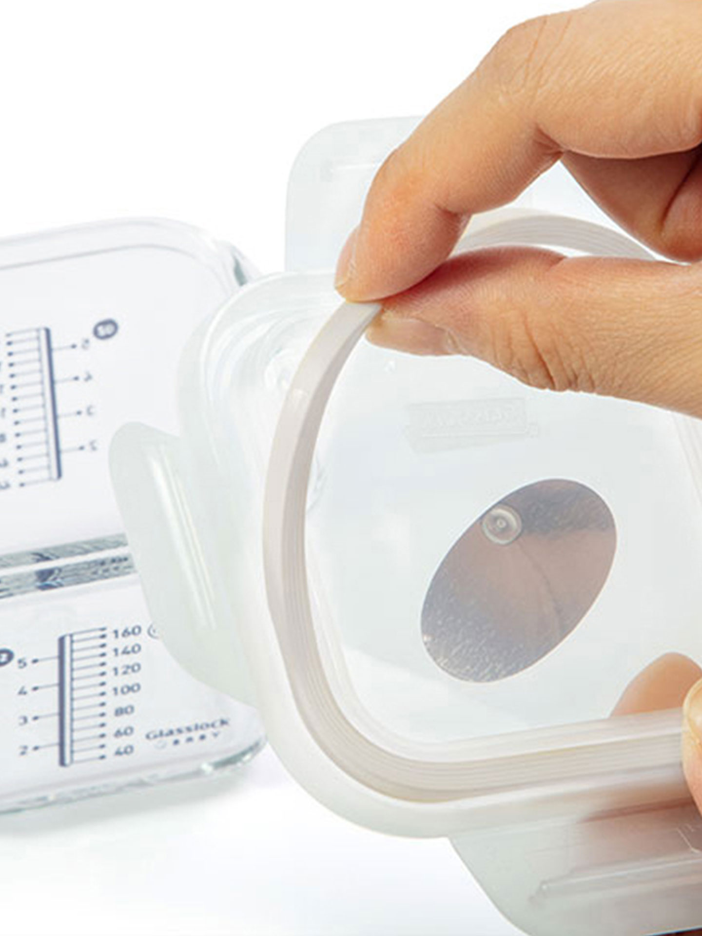 Small Capaci Glasslo Glass Foo - Food Storage Baby のレビューと価格