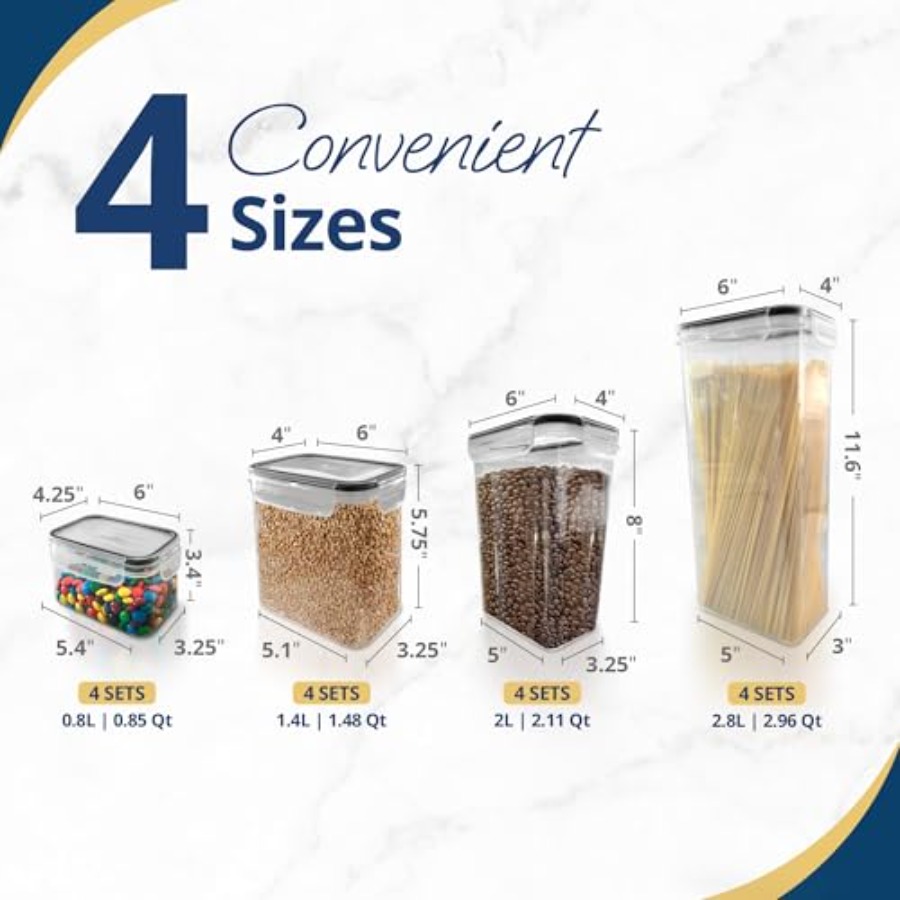 Airtight Food Storage Containe - Food Storage Kitchen Container Set のレビューと価格