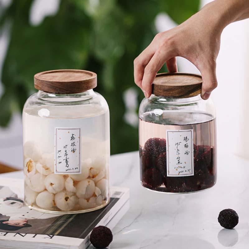Large Capacity Glass Sealed Ja - Food Storage Glass Containers Large のレビューと価格