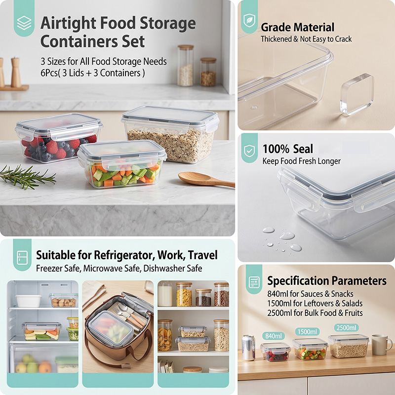 34PCS-Assorted Size Airtight F - Food Storage Meal Prep のレビューと価格